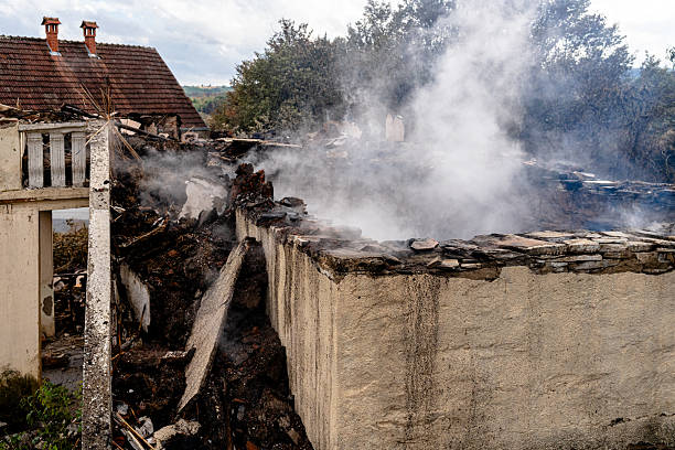 Professional Fire Damage Repair technician working in Shafer, MN